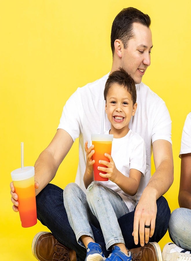 Silipint: Straw Tumber 22oz: 2 Pack - Marigold -Silcone Travel Cup, Airtight Lid, Unbreakable, Hot/Cold Drinks, Dishwasher-Microwave-Freezer-Oven Safe - Image 5